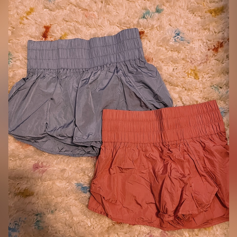 These are Two high waisted shorts with great quality!!!